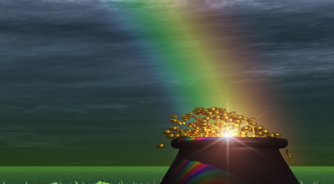 pot of gold at the end of the rainbow