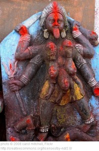 Wrathful statue of Kali